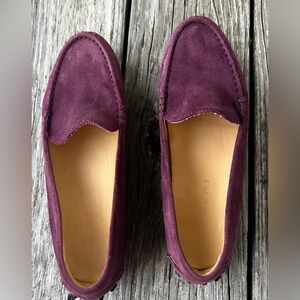 M. Gemi Felize Suede purple driving moccasin, Size 7.